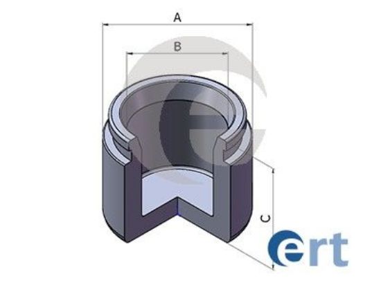 Piston, brake caliper
