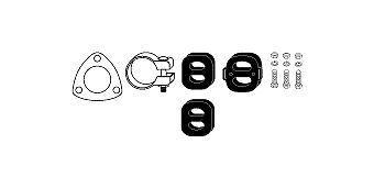 Mounting Kit, exhaust system Opel Corsa A