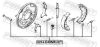 Accessory Kit, parking brake shoes NISSAN 44201-EB70A
