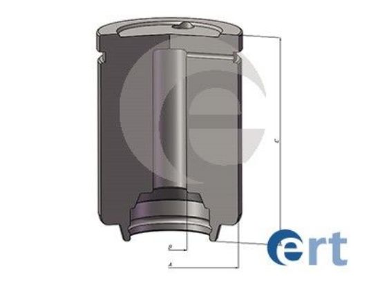 Piston, brake caliper