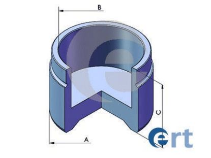 Piston, brake caliper