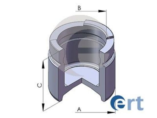 Piston, brake caliper