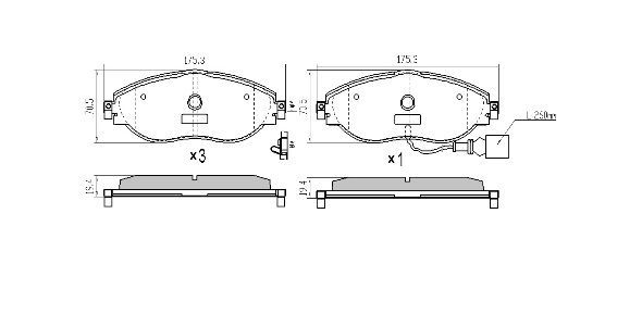 Brake Pad Set, disc brake
