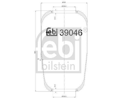 Bellow, air suspension Volvo Lkw 1075290