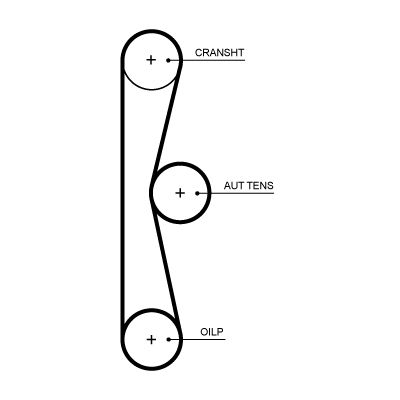 Timing Belt FORD 1871351/F1FG-6B651-AA