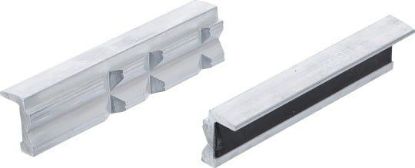 Jaw Pads, vice 2-piece Bench Vise Jaw Protector, Aluminium, 125 m