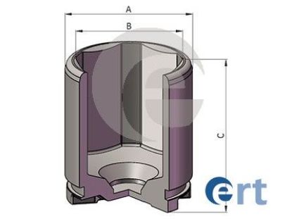 Piston, brake caliper