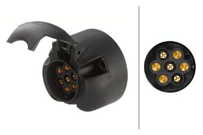 Socket 12V 6,3 mm. plaatliidistega -