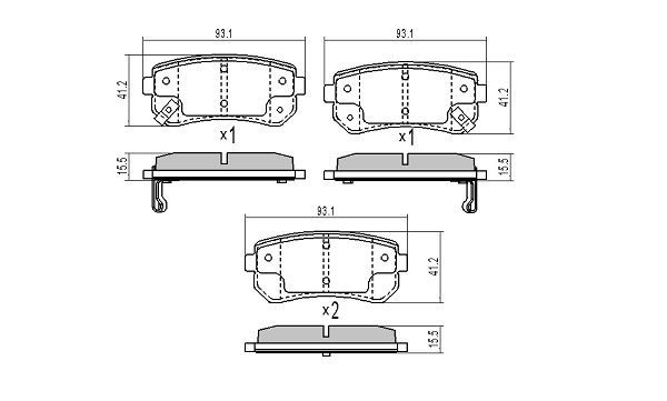 Brake Pad Set, disc brake