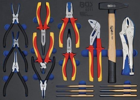 Workshop Trolley Inlay 3/3 Tool Tray for Workshop Trolleys: 17-piece Plie