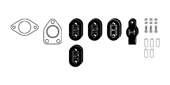 Mounting Kit, exhaust system Mitsubishi Galant V6-24V