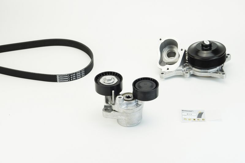 Water Pump + V-Ribbed Belt Kit