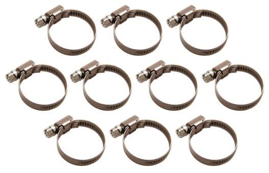 Assortment, hose clamps Hose Clamp, 30x45 mm, Stainless Steel, 10 pcs.