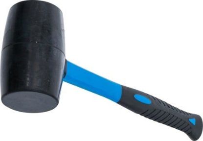 Rubber Hammer Rubber Panel Mallet with Fibreglass Shaft, 1200 g