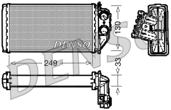 Heat Exchanger, interior heating PEUGEOT 307 Diesel