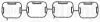 Gasket, intake manifold TOYOTA 17171-36010