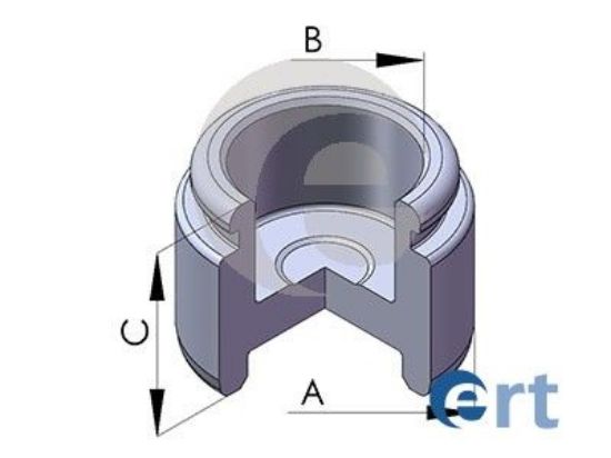 Piston, brake caliper