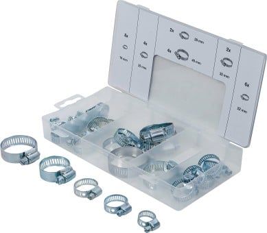Assortment, hose clamps 26-piece Hose Clamp Assortment