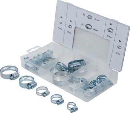 Assortment, hose clamps 26-piece Hose Clamp Assortment