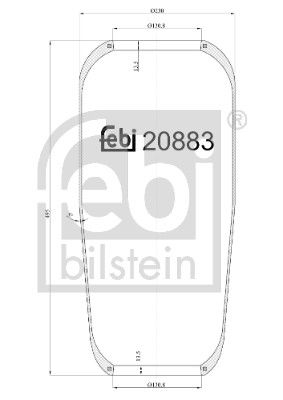 Bellow, air suspension M A N 81436010128