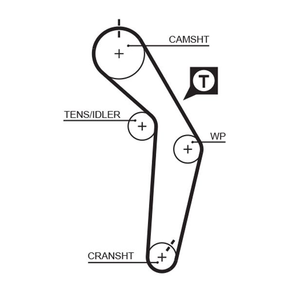 Timing Belt A6 (4A, C4), 80 (8C, B4)