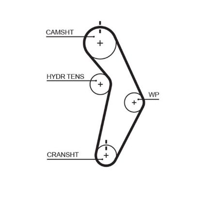Timing Belt CHRYSLER - 4667606