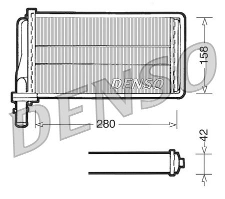 Heat Exchanger, interior heating ALFA ROMEO 166 LANCIA Kapp