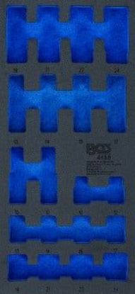 Pull-Out Compartment, drawer (tool trolley) 1/3 Tool Tray (408x189x32 mm), empty, for 20-piece