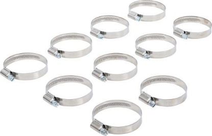 Assortment, hose clamps Hose Clamp, 40x60 mm, Stainless Steel, 10 pcs.
