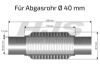 Flex Hose, exhaust system 40x170mm üld 290mm soft flex keevitatud otstega