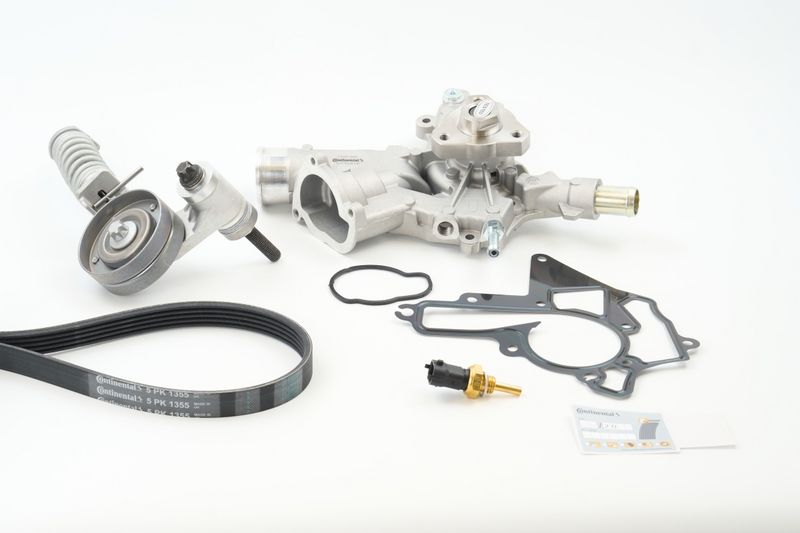 Water Pump + V-Ribbed Belt Kit