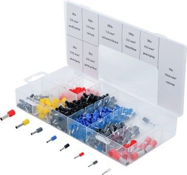 Assortment, cable protection 685-piece Insulated Ferrules Assortment