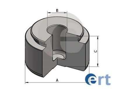 Piston, brake caliper