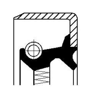 Shaft Seal, differential Scania 378480