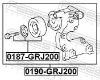 Belt Tensioner, V-ribbed belt TOYOTA 16620-31012