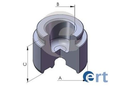 Piston, brake caliper