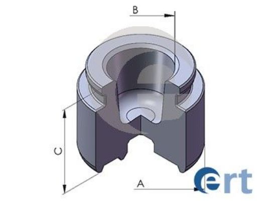 Piston, brake caliper