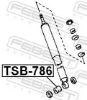 Spacer Bush, shock absorber DAIHATSU 90385-16004-000, TOYOTA 90385-16004