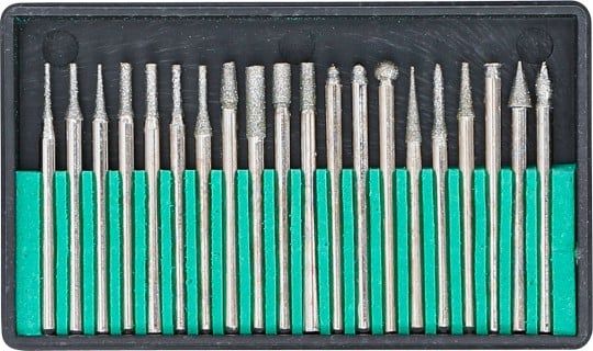 Cutter Set 20-piece Diamond coated Grinding and Milling Drill
