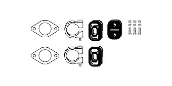 Mounting Kit, exhaust system Saab 900i