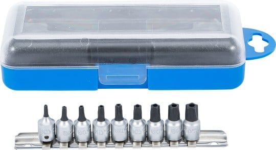 Socket Wrench Set 9-piece Bit Socket Set TS / Five Star, 1/4"