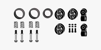 Mounting Kit, exhaust system Suzuki Swift 1,3ltr,