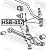 Mounting, axle strut HONDA 52316-692-010, MAZDA 0710-28-775, NISSAN 546