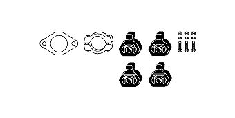 Mounting Kit, exhaust system Renault R19