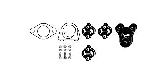 Mounting Kit, exhaust system Ford Transit