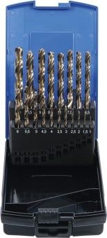 Twist Drill Bit Set 19-piece Twist Drill Set, HSS-G M35 Cobalt Steel,