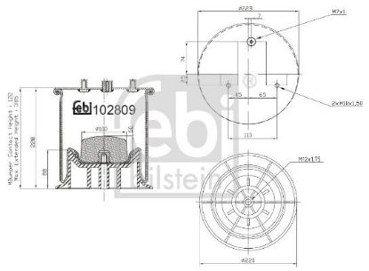 Bellow, air suspension Iveco 5 0004 2669