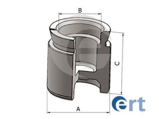 Piston, brake caliper