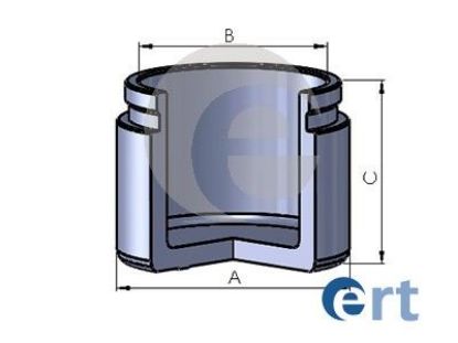Piston, brake caliper