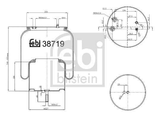 Bellow, air suspension Scania 1 932 593